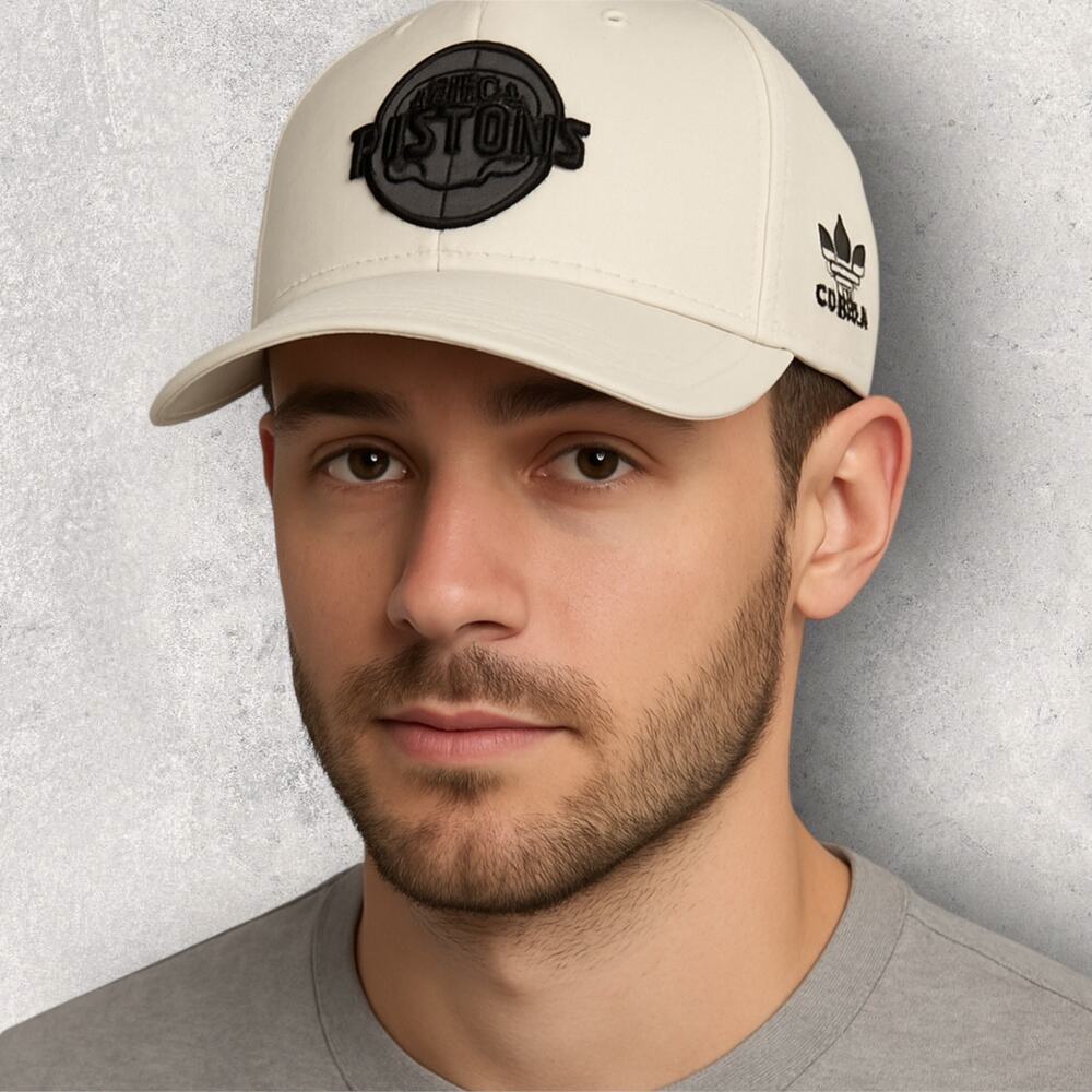 Adidas Detroit Pistons Cream Snapback Hat Men’s Adjustable NBA Basketball Cap